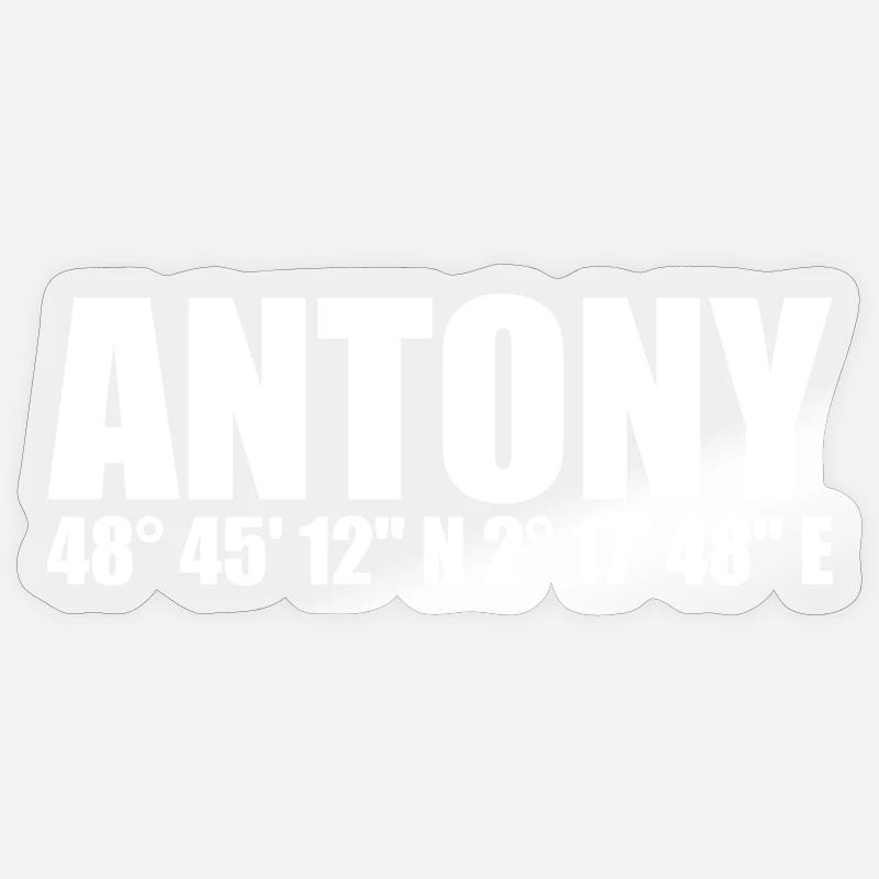 Antony coordinates Sticker size S (10 x 10 cm)