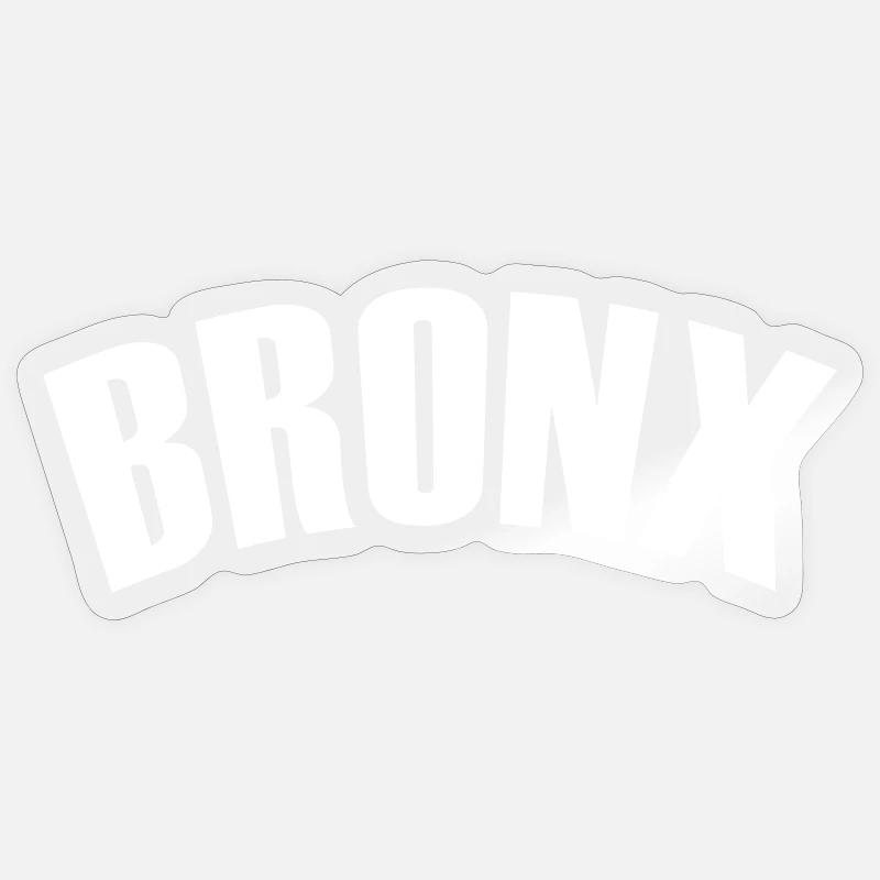 Chemise du Bronx - Sticker taille S (10 x 10 cm) - brillant transparent