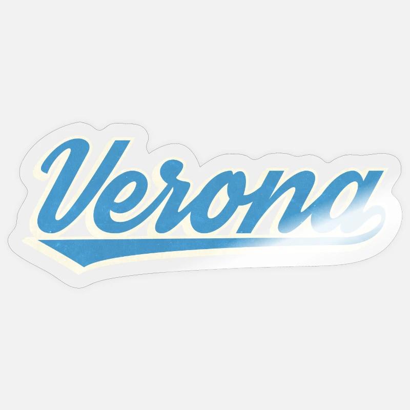 Logo Vérone Blue Script Sticker taille S (10 x 10 cm)