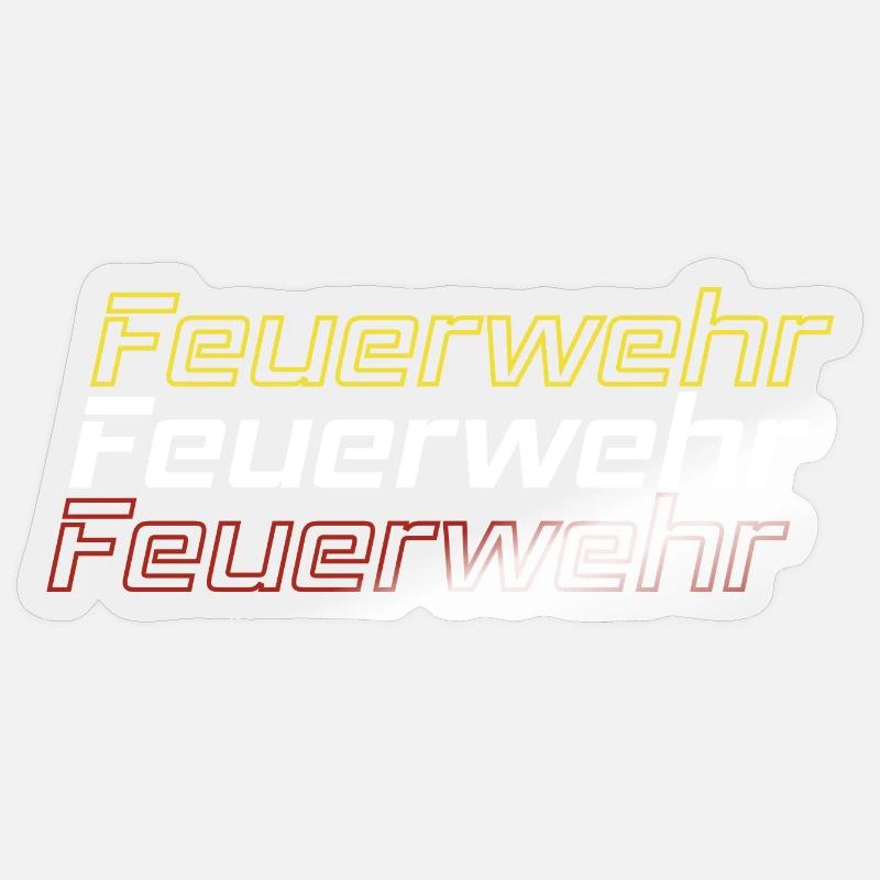Fire Brigade Triple Layer Design Sticker size S (10 x 10 cm)