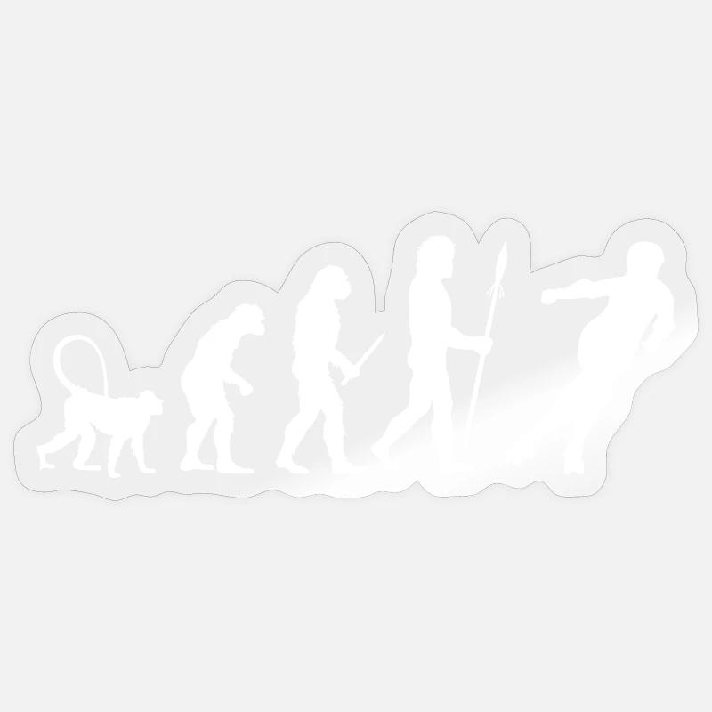 Development of roller derby - Sticker size S (10 x 10 cm) - transparent glossy