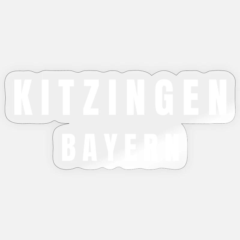 Kitzingen Bayern Sticker Größe S (10 x 10 cm)