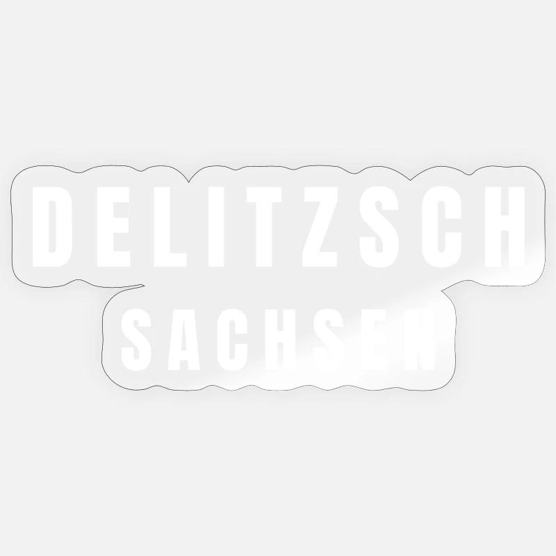 Delitzsch Sachsen - Sticker Größe S (10 x 10 cm) - Transparent glänzend