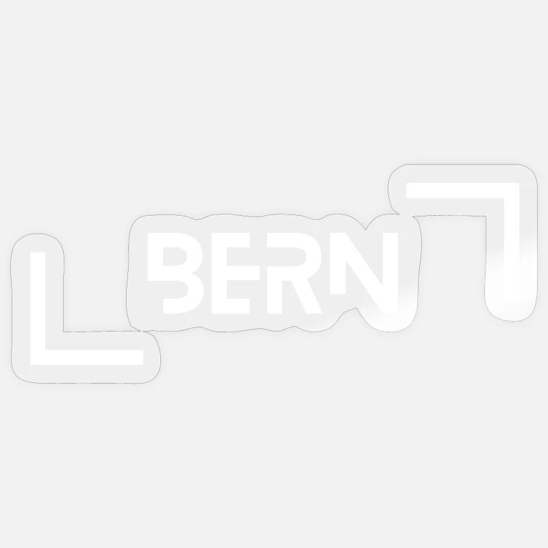 Bern - Sticker taille S (10 x 10 cm) - brillant transparent
