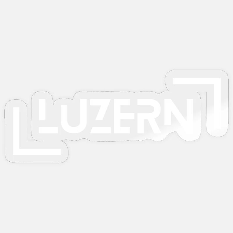Luzerne - Sticker taille S (10 x 10 cm) - brillant transparent