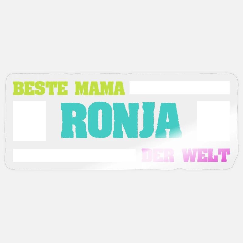 Mutter Ronja - Sticker Größe S (10 x 10 cm) - Transparent glänzend