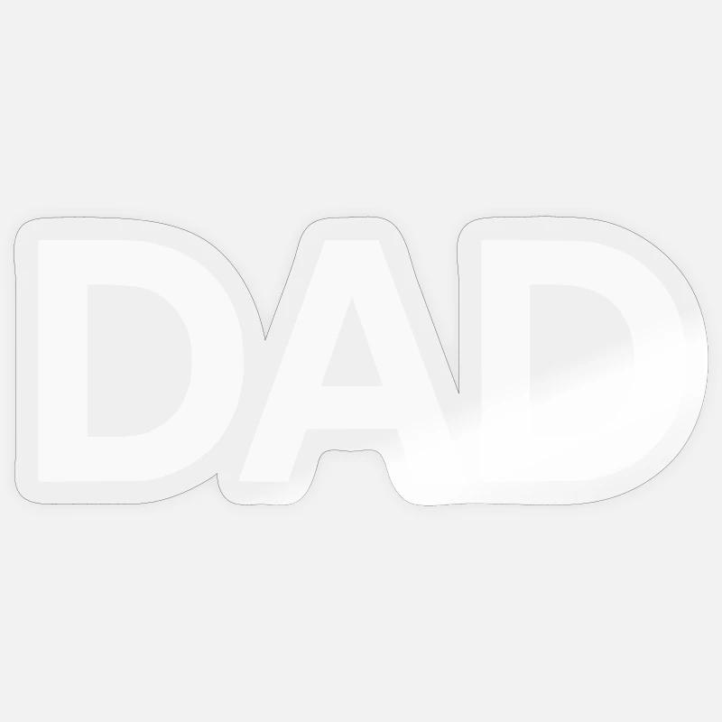 Dad - Dad - Father - Sticker size S (10 x 10 cm) - transparent glossy