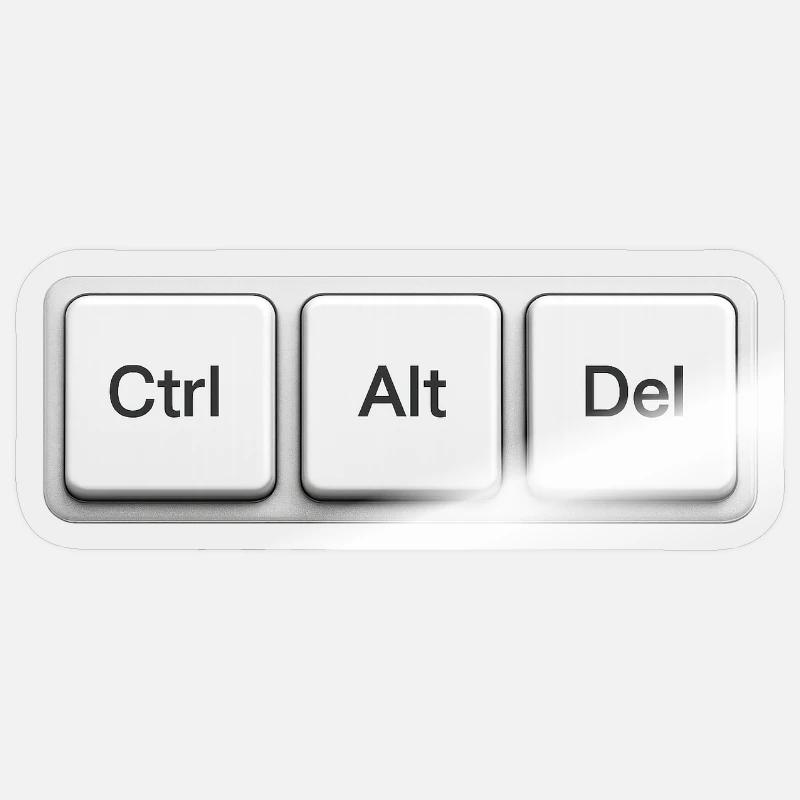 Shutdown Shortcut Sticker size S (10 x 10 cm)