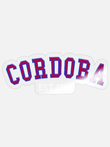 Córdoba gegründet 1995 - Sticker Größe S (10 x 10 cm) - Transparent glänzend