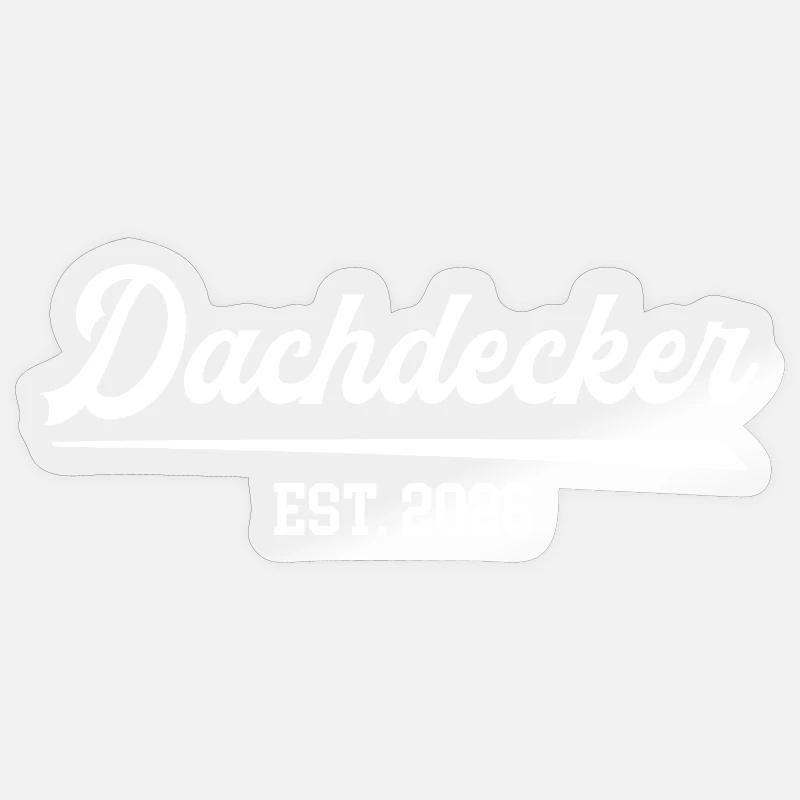 Roofer 2026 Apprenticeship Roofing Apprenticeship - Sticker size S (10 x 10 cm) - transparent glossy