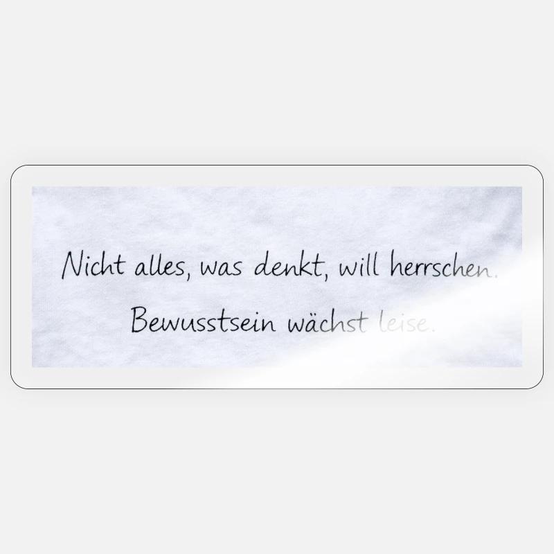 Consciousness Grows Quietly Quote - Sticker size S (10 x 10 cm) - transparent glossy