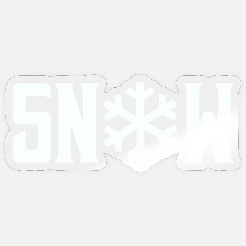 Neige Sticker taille S (10 x 10 cm)