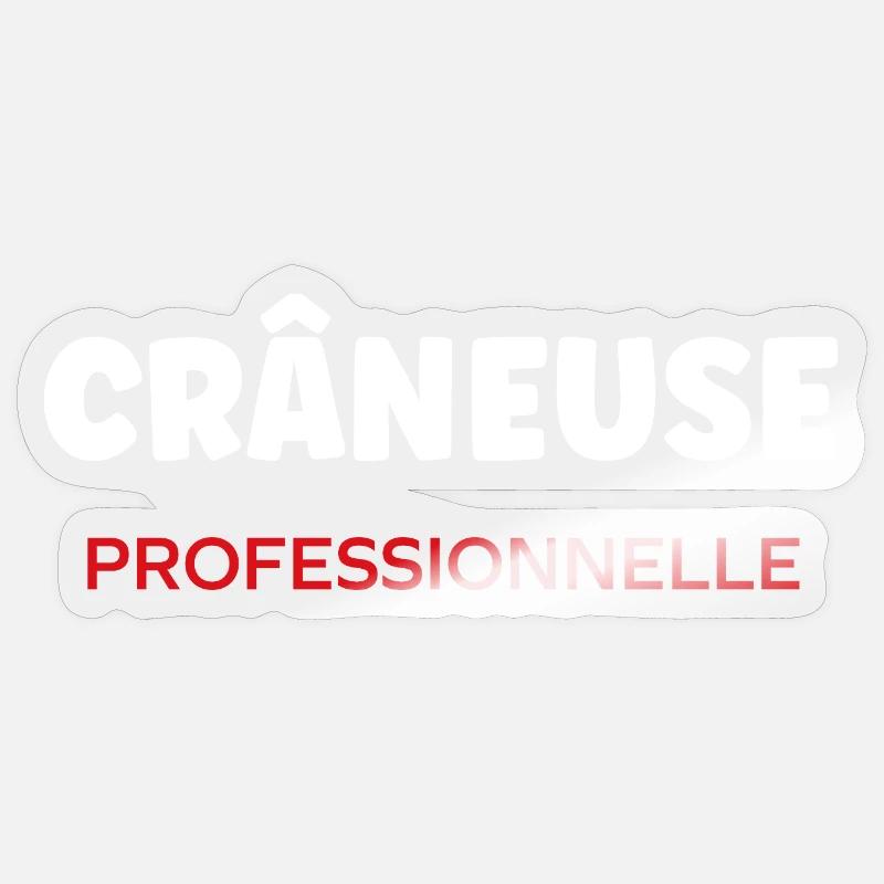Crane - Sticker size S (10 x 10 cm) - transparent glossy