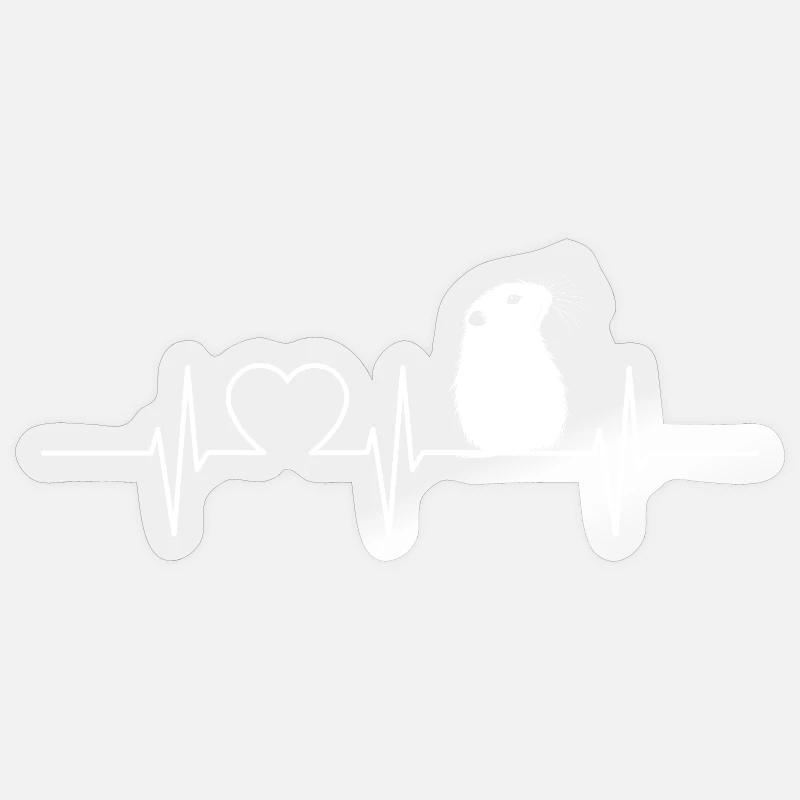 Lemminge Lemming - Sticker Größe S (10 x 10 cm) - Transparent glänzend