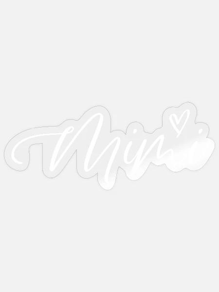 Grandma Grandmother Mimi - Sticker Größe S (10 x 10 cm) - Transparent glänzend
