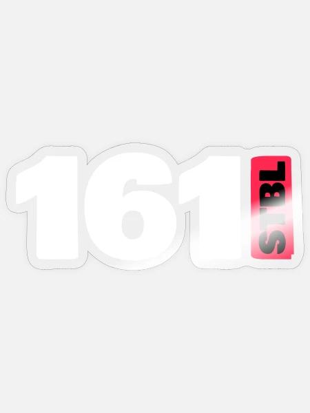 161 - STBL - Sticker Größe S (10 x 10 cm) - Transparent glänzend