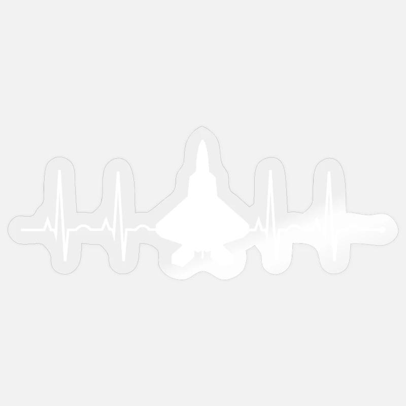 Geburtstag der Luftwaffe - Sticker Größe S (10 x 10 cm) - Transparent glänzend