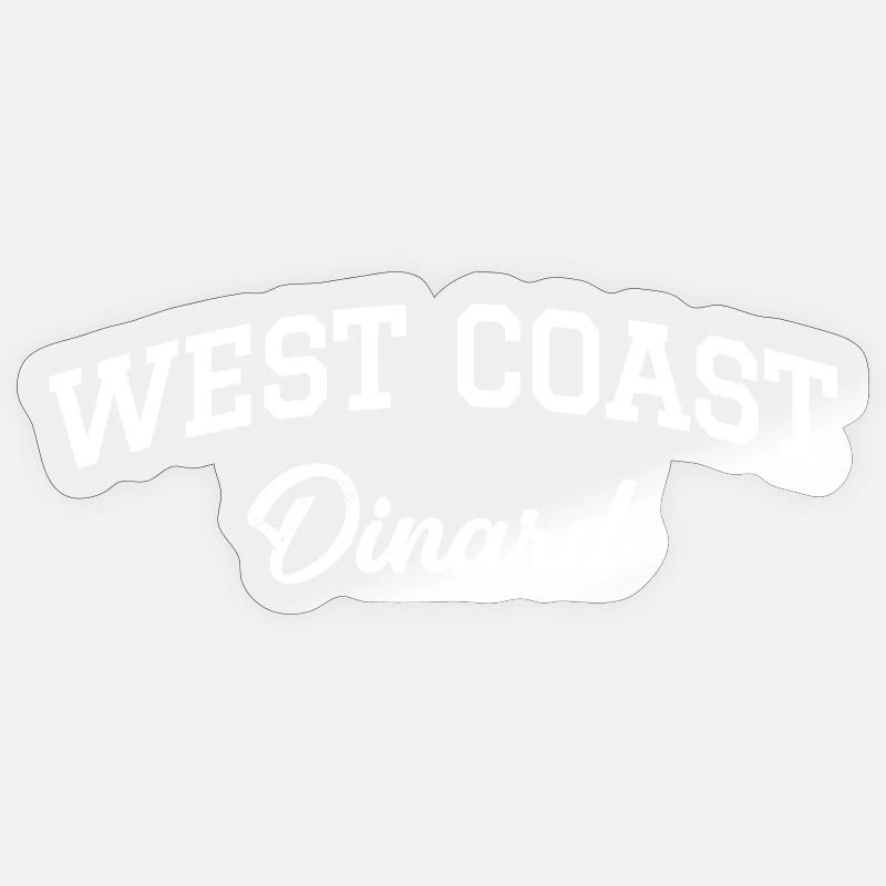 WESTKÜSTE Dinard - Sticker Größe S (10 x 10 cm) - Transparent glänzend