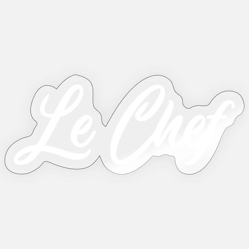 Le Chef Sticker taille S (10 x 10 cm)