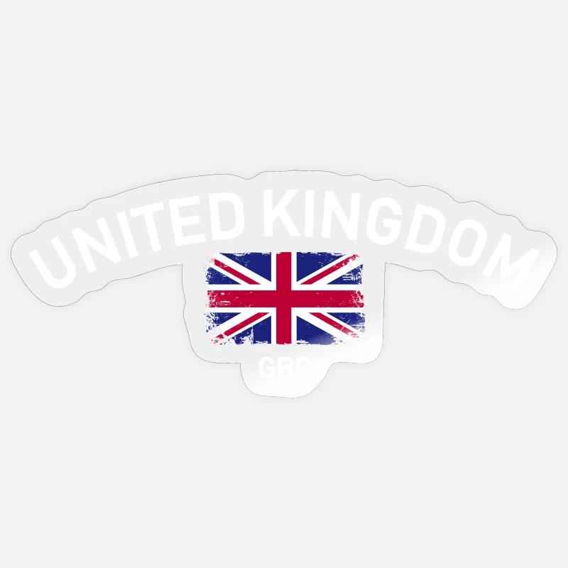 Arc Distressed Union Jack Sticker size S (10 x 10 cm)