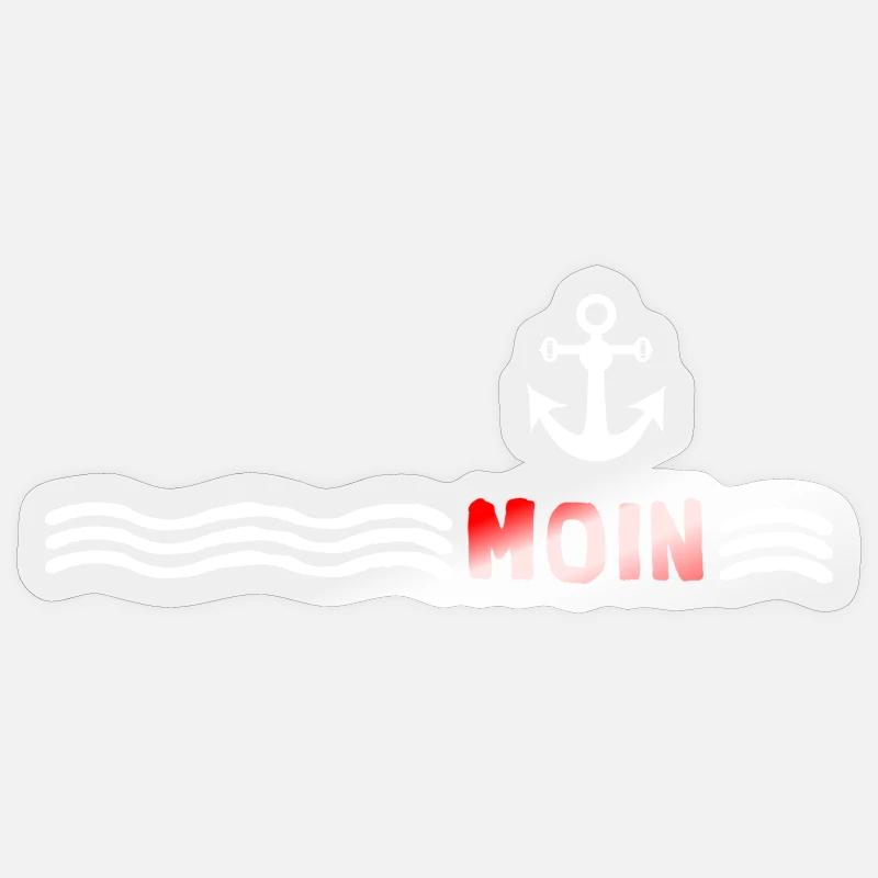 Moin Sea Anchor - Wind Force Fresh Wind Sticker size S (10 x 10 cm)