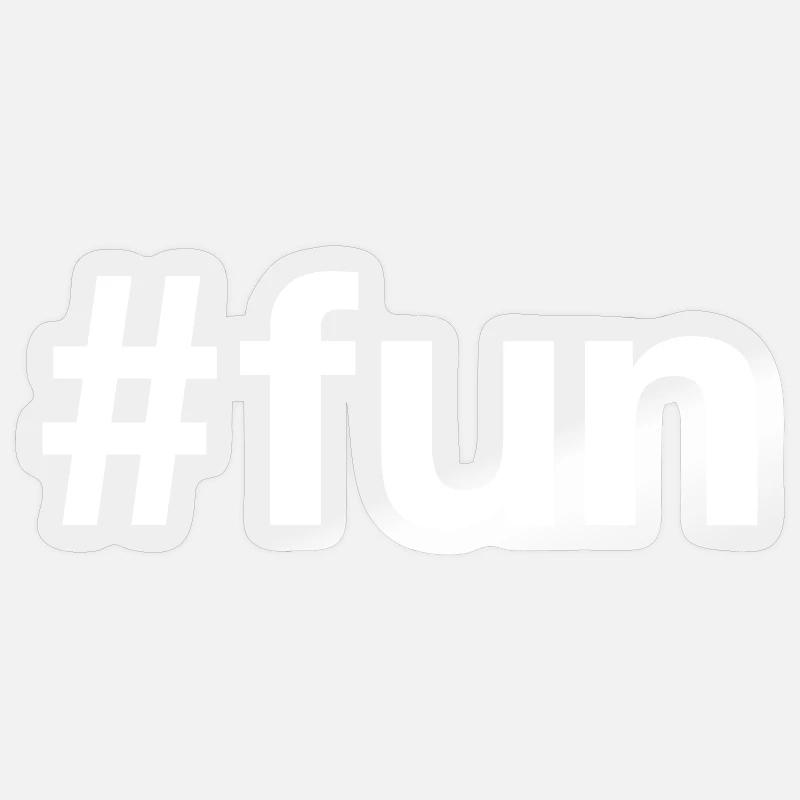 FUN Spass Hashtag Sticker size S (10 x 10 cm)