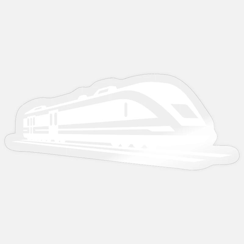 Train Drawing Sticker size S (10 x 10 cm)