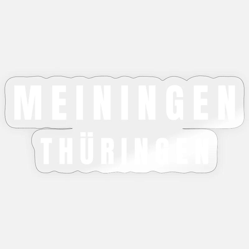 Meiningen, Thuringia - Sticker size S (10 x 10 cm) - transparent glossy