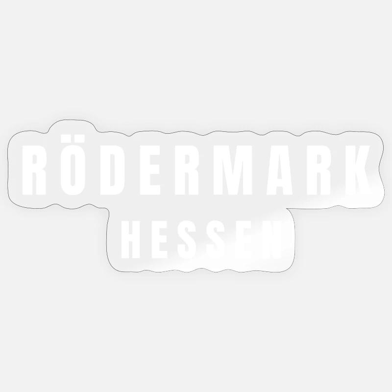 Rödermark, Hesse - Sticker taille S (10 x 10 cm) - brillant transparent