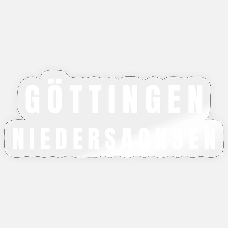 Göttingen, Basse-Saxe - Sticker taille S (10 x 10 cm) - brillant transparent