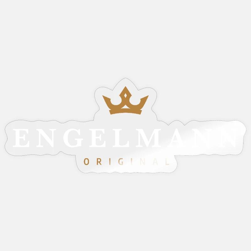 Engelmann Oprindelig efternavn Sticker størrelse S (10 x 10 cm)
