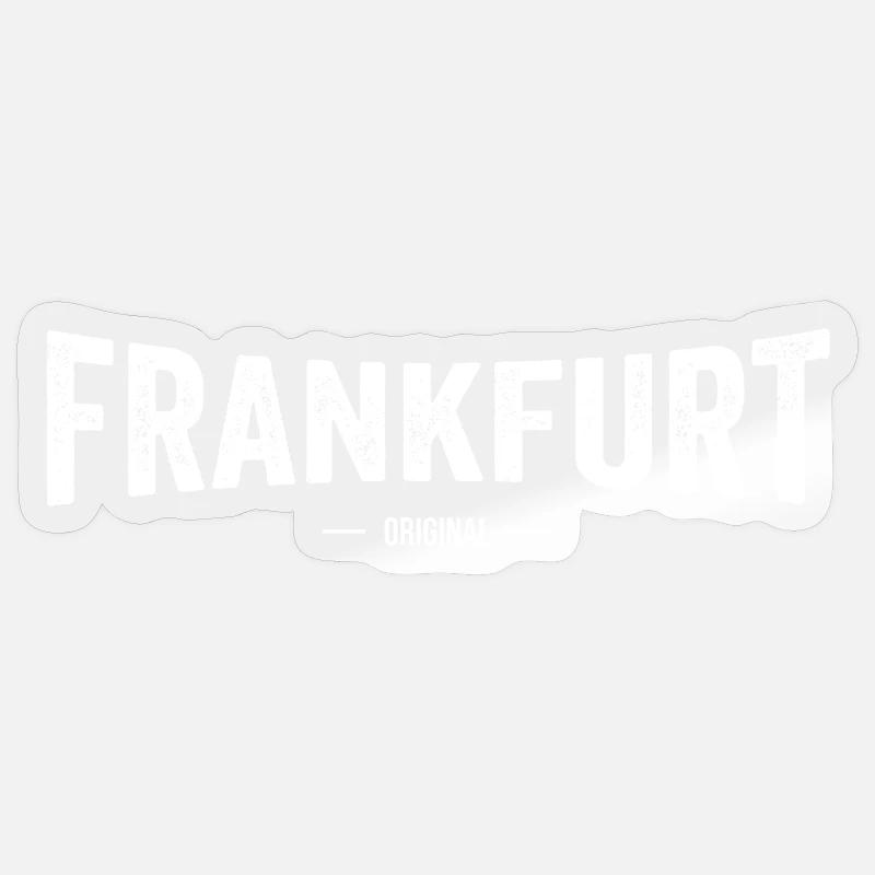 Frankfurt Original - Sticker Größe S (10 x 10 cm) - Transparent glänzend