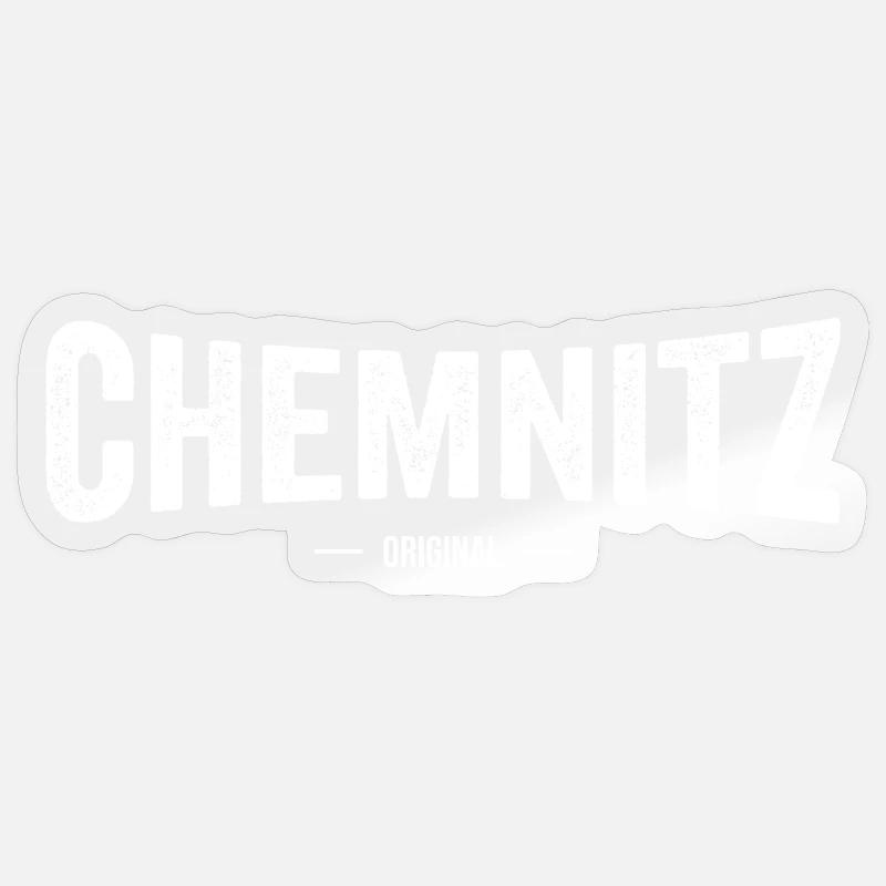 Chemnitz Original - Sticker Größe S (10 x 10 cm) - Transparent glänzend