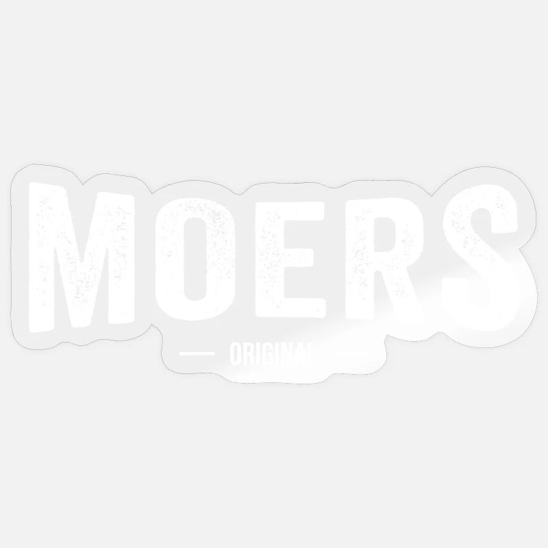 Moers Original - Sticker Größe S (10 x 10 cm) - Transparent glänzend