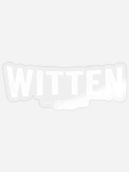 Witten Original - Sticker Größe S (10 x 10 cm) - Transparent glänzend
