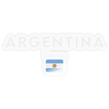 Flagge von Argentinien, Argentinischer Stolz - Sticker Größe S (10 x 10 cm) - Transparent glänzend - Vorne