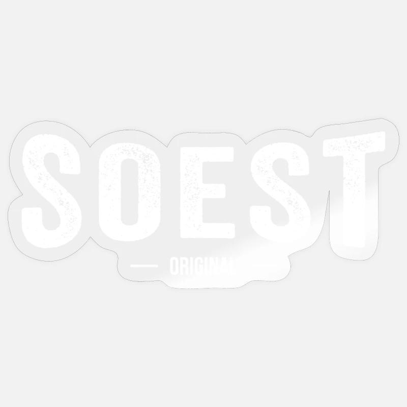 Soest Original - Sticker Größe S (10 x 10 cm) - Transparent glänzend