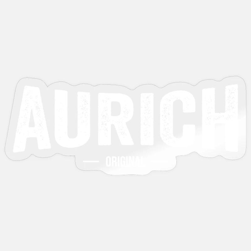 Aurich Original - Sticker Größe S (10 x 10 cm) - Transparent glänzend