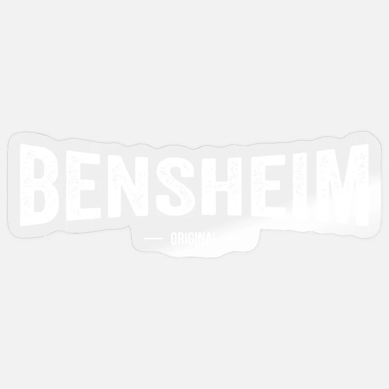 Bensheim Original - Sticker Größe S (10 x 10 cm) - Transparent glänzend