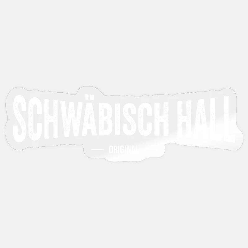 Schwäbisch Hall Original - Sticker Größe S (10 x 10 cm) - Transparent glänzend