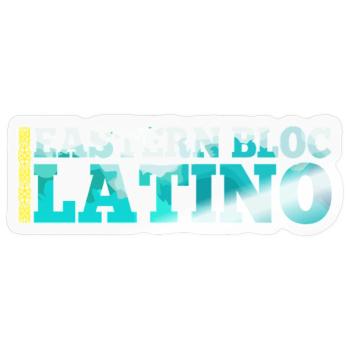 Ostblock Latino Kasache Kasachstan Geschenk - Sticker Größe S (10 x 10 cm) - Transparent glänzend - Vorne