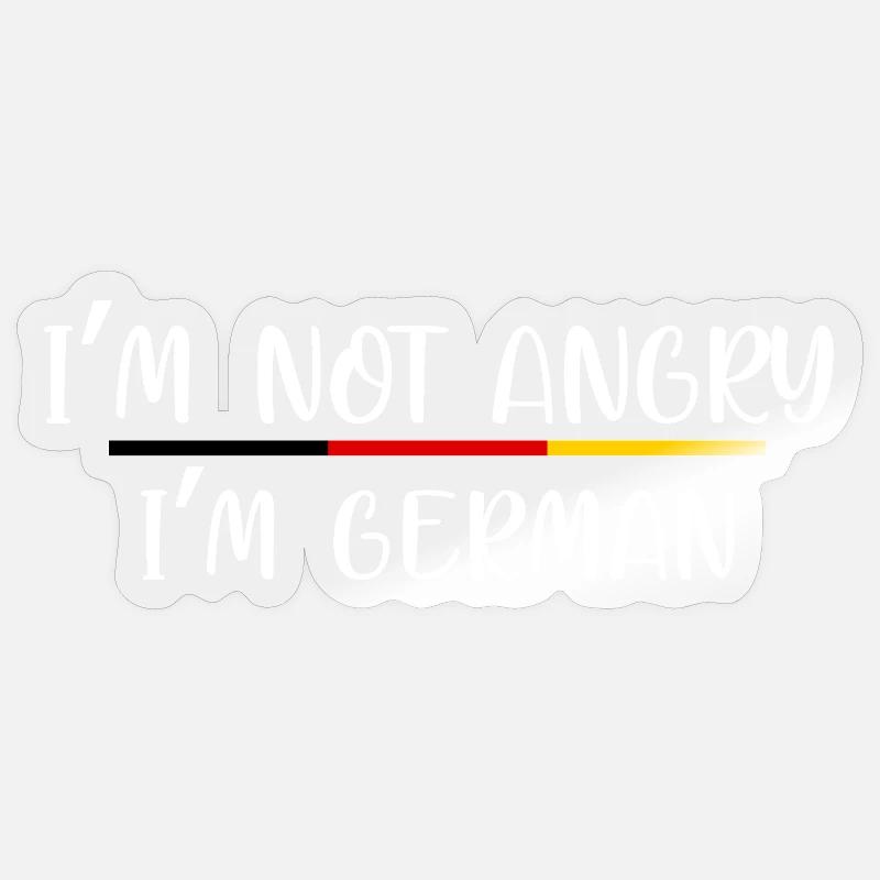 Humorous German Identity Statement Sticker size S (10 x 10 cm)