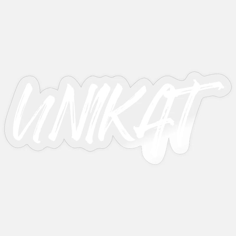 Unique Unique Individual Self-Worth Unique - Sticker size S (10 x 10 cm) - transparent glossy