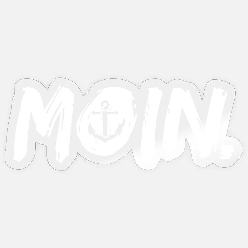 Moin ! Sticker Größe S (10 x 10 cm)