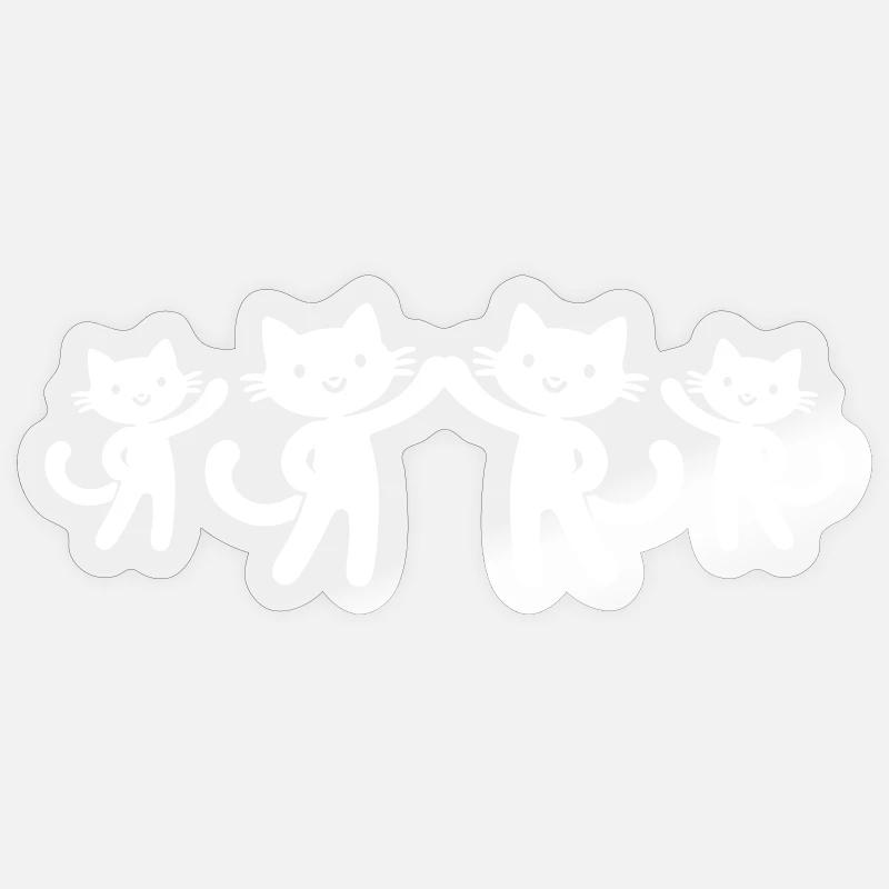 Équipe des chats Sticker taille S (10 x 10 cm)