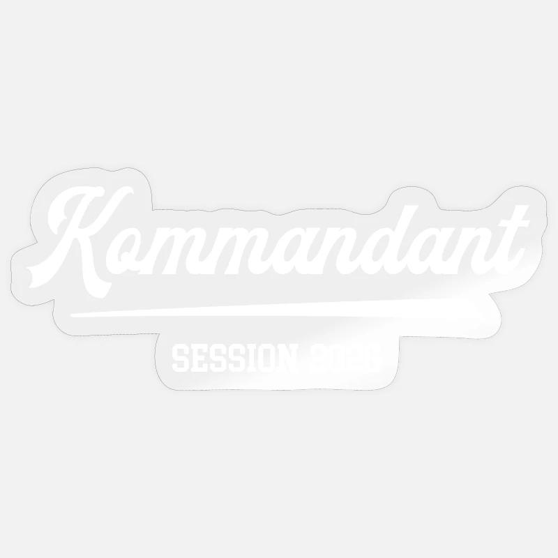 Commandant Carnaval 2026 Carnaval Garde du Prince Sticker taille S (10 x 10 cm)