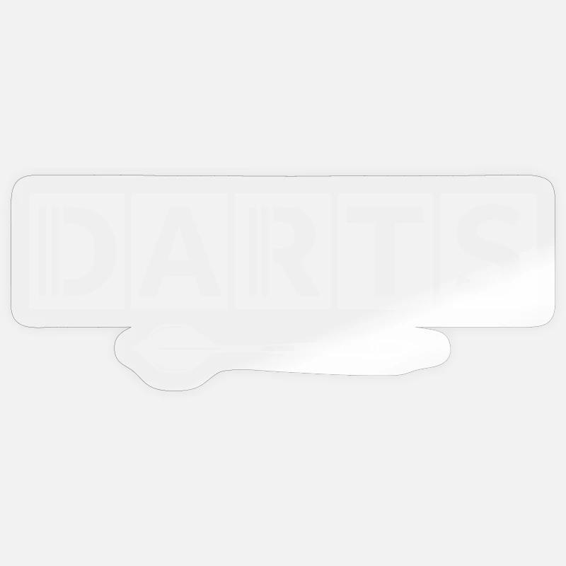 Motif de fléchettes avec détails de flèches Sticker taille S (10 x 10 cm)