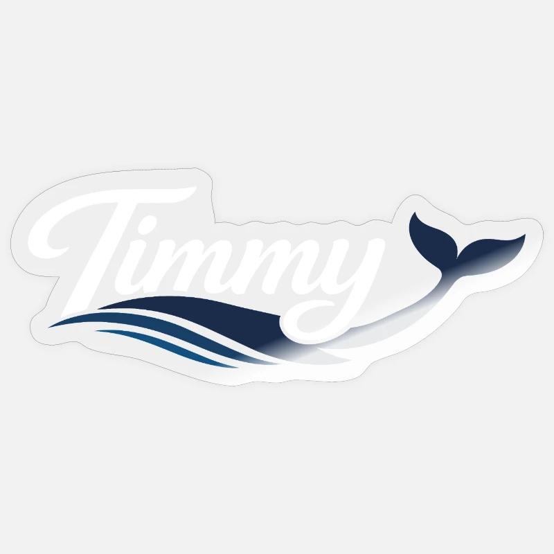 Timmy Wal - Typographie Sticker taille S (10 x 10 cm)
