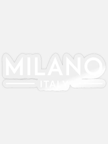 Mailand, Italien - Sticker Größe S (10 x 10 cm) - Transparent glänzend