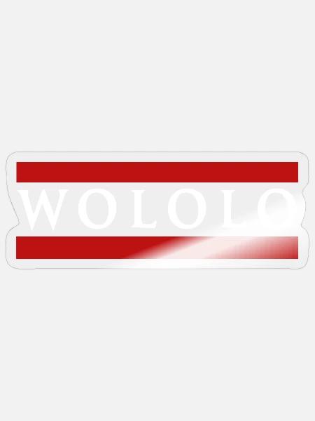 Wololo - 2 white - Mobii_3 Gamer Edition - Sticker Größe S (10 x 10 cm) - Transparent glänzend